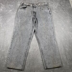 Vintage‎ Levis 545 Jeans Womens Gray Black Acid Wash Denim Tapered Leg 90s